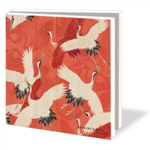 Kaartenmapje met kraanvogels