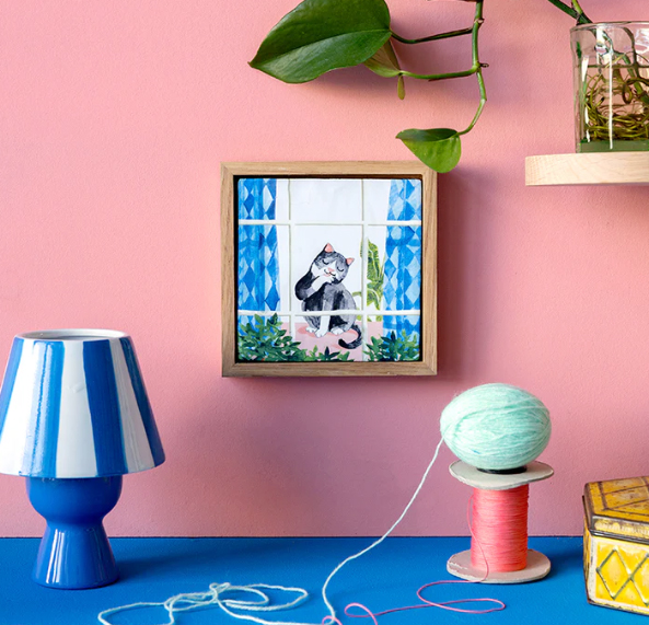 Tegeltje cozy cat Storytiles - Afbeelding 2